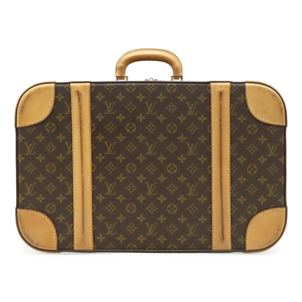 LOUIS VUITTON Monogram Stratos Trunk Suitcase Hard Case Travel Bag